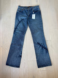 Roberto Cavalli Blue Jean Stitch Detail
