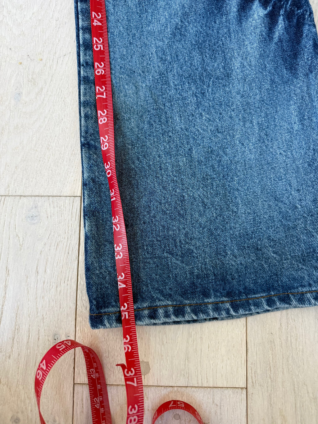 Roberto Cavalli Blue Jean Stitch Detail