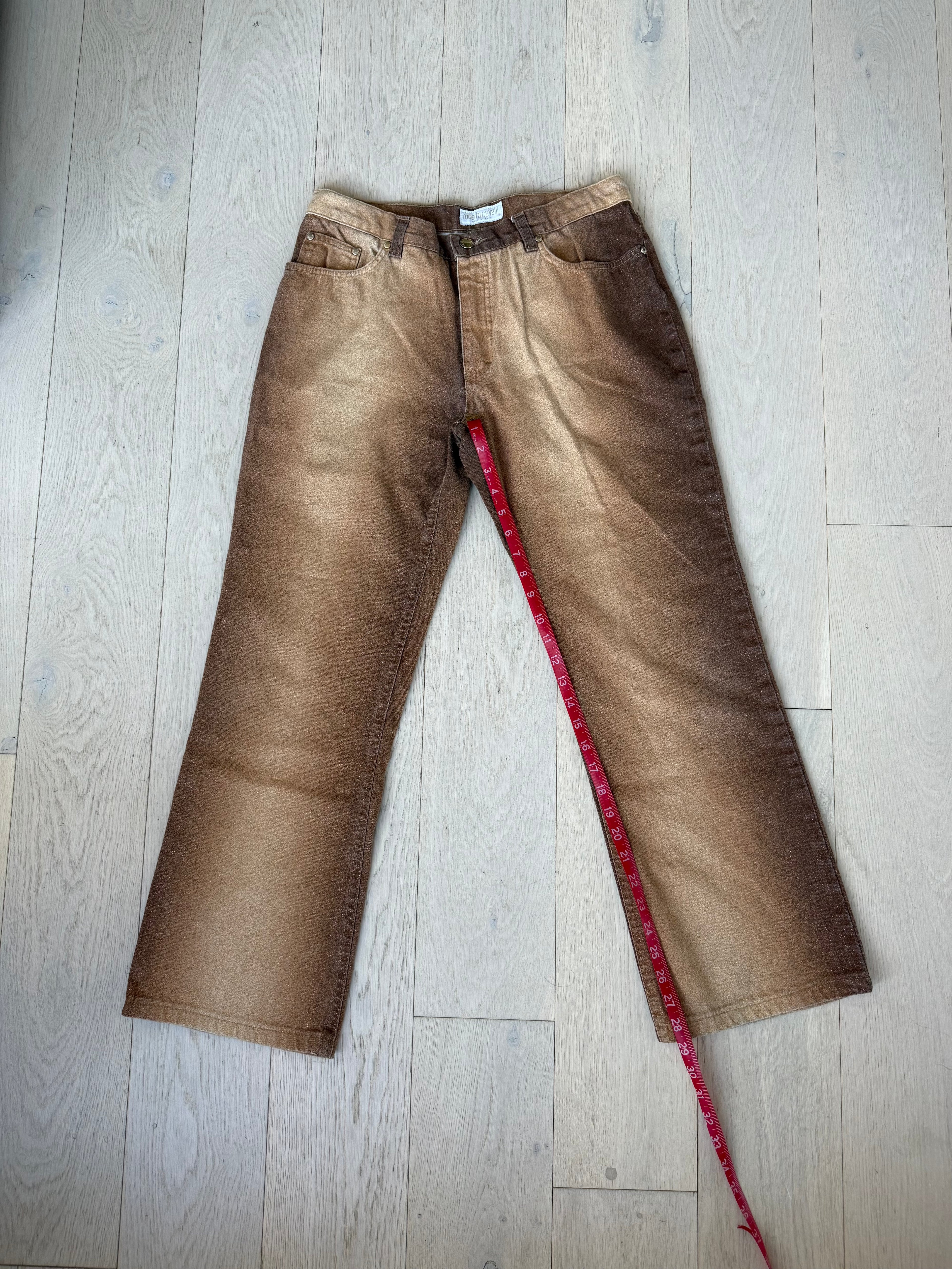 Roberto Cavalli Jeans Bronze Gradient Effect