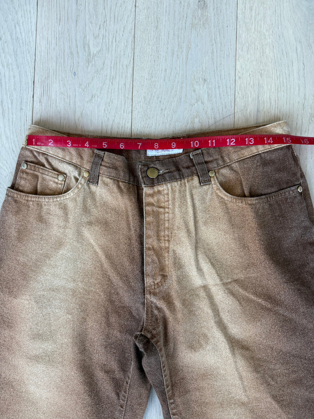 Roberto Cavalli Jeans Bronze Gradient Effect