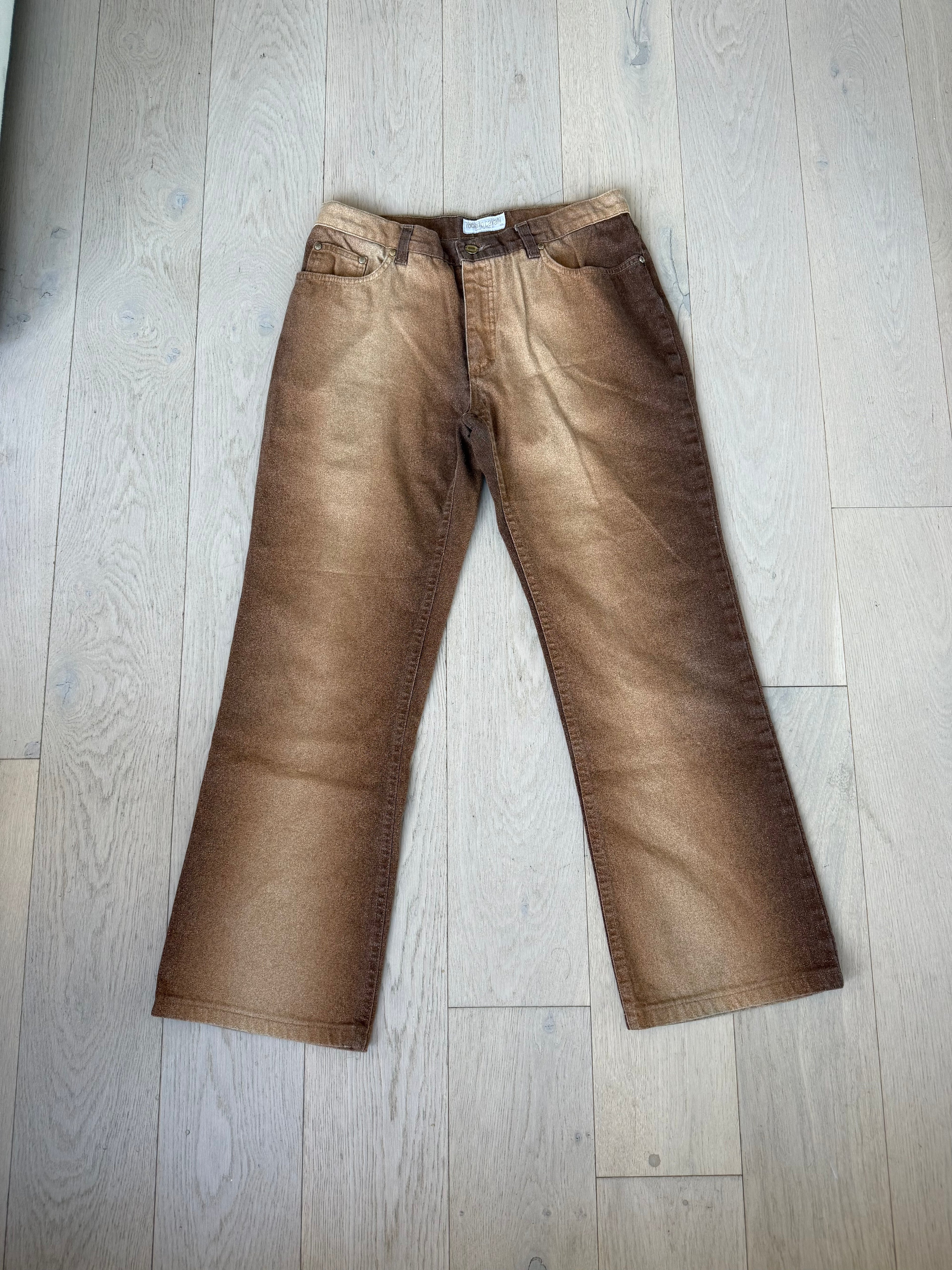 Roberto Cavalli Jeans Bronze Gradient Effect