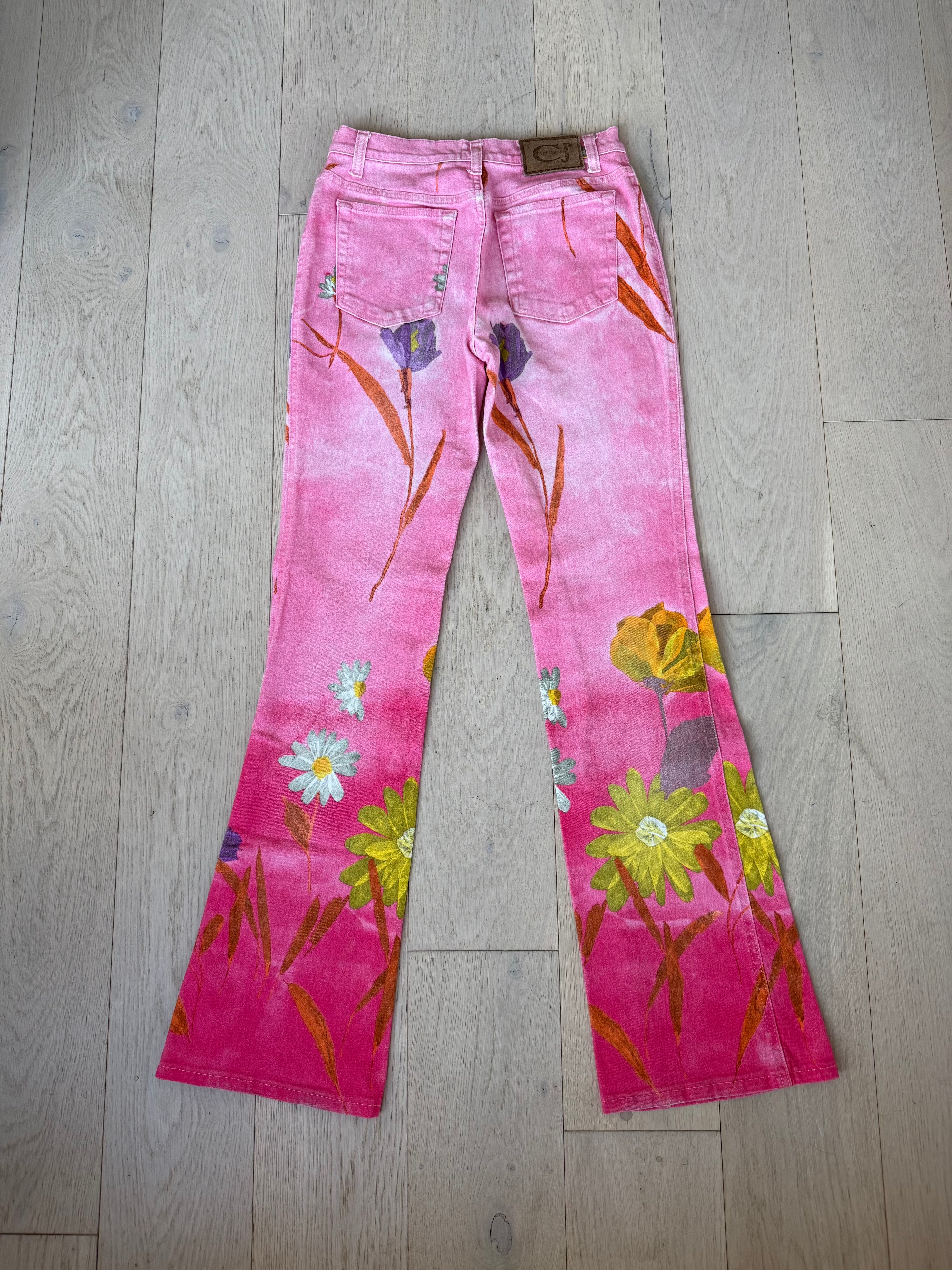 Roberto Cavalli Denim Floral Jeans