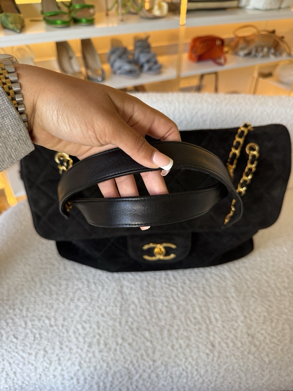 Chanel Suede XXL Travel Flap