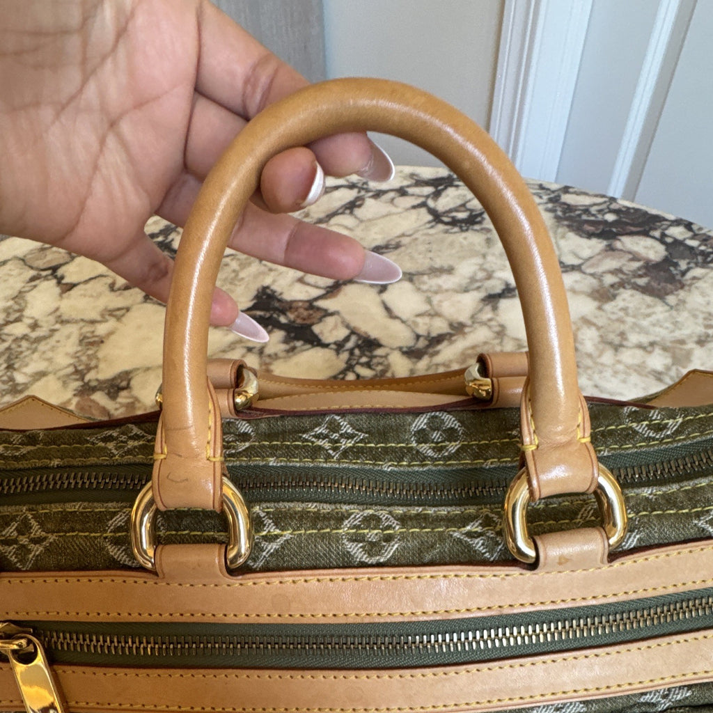 Green Louis Vuitton Denim Speedy