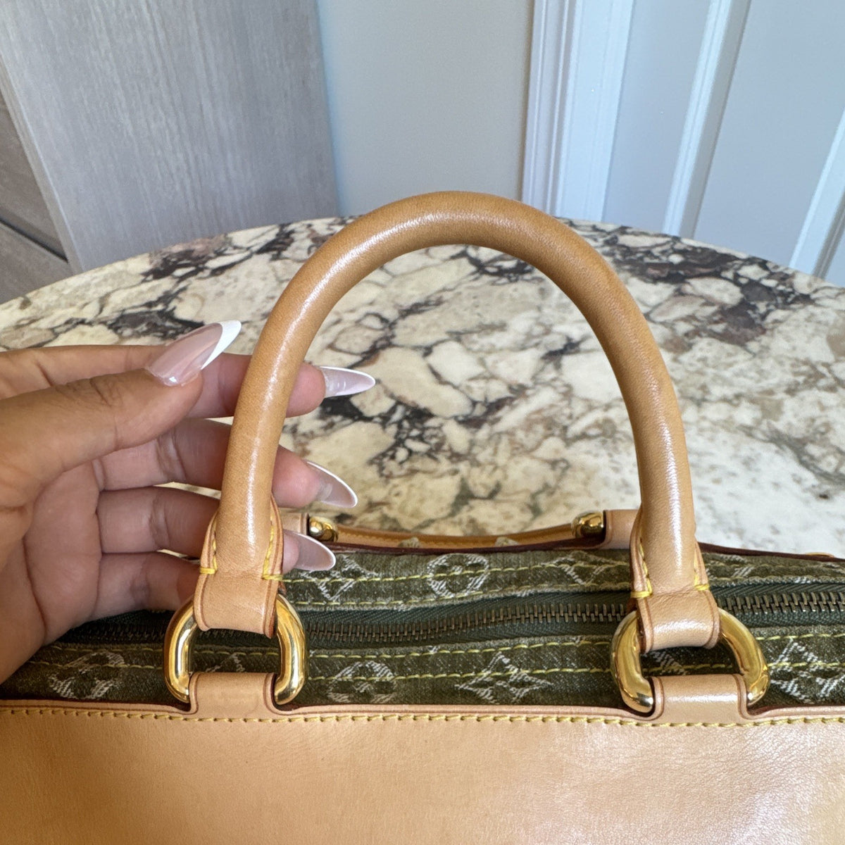 Green Louis Vuitton Denim Speedy