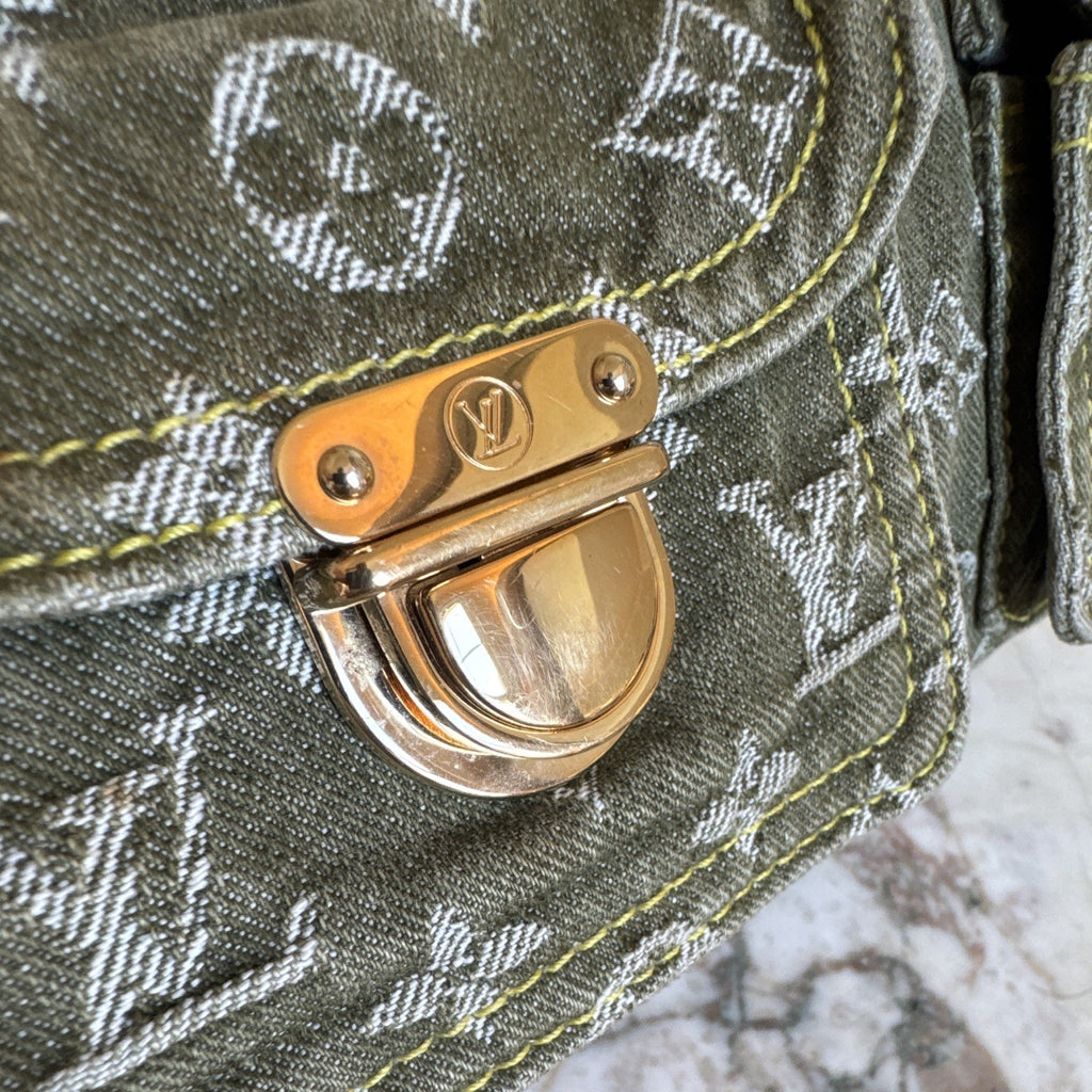 Green Louis Vuitton Denim Speedy