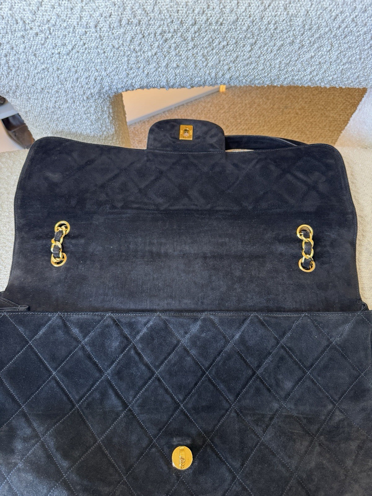 Chanel Suede XXL Travel Flap