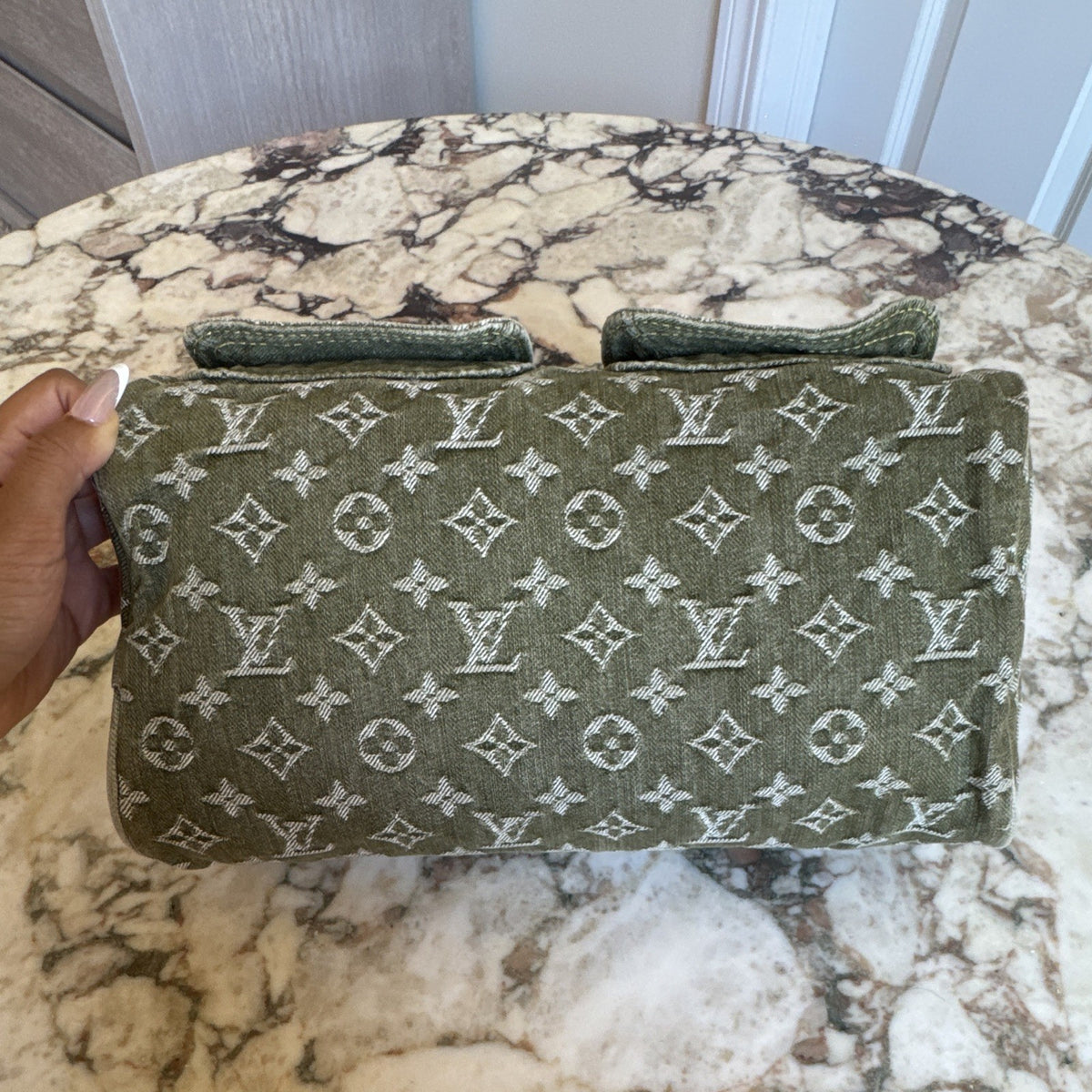 Green Louis Vuitton Denim Speedy