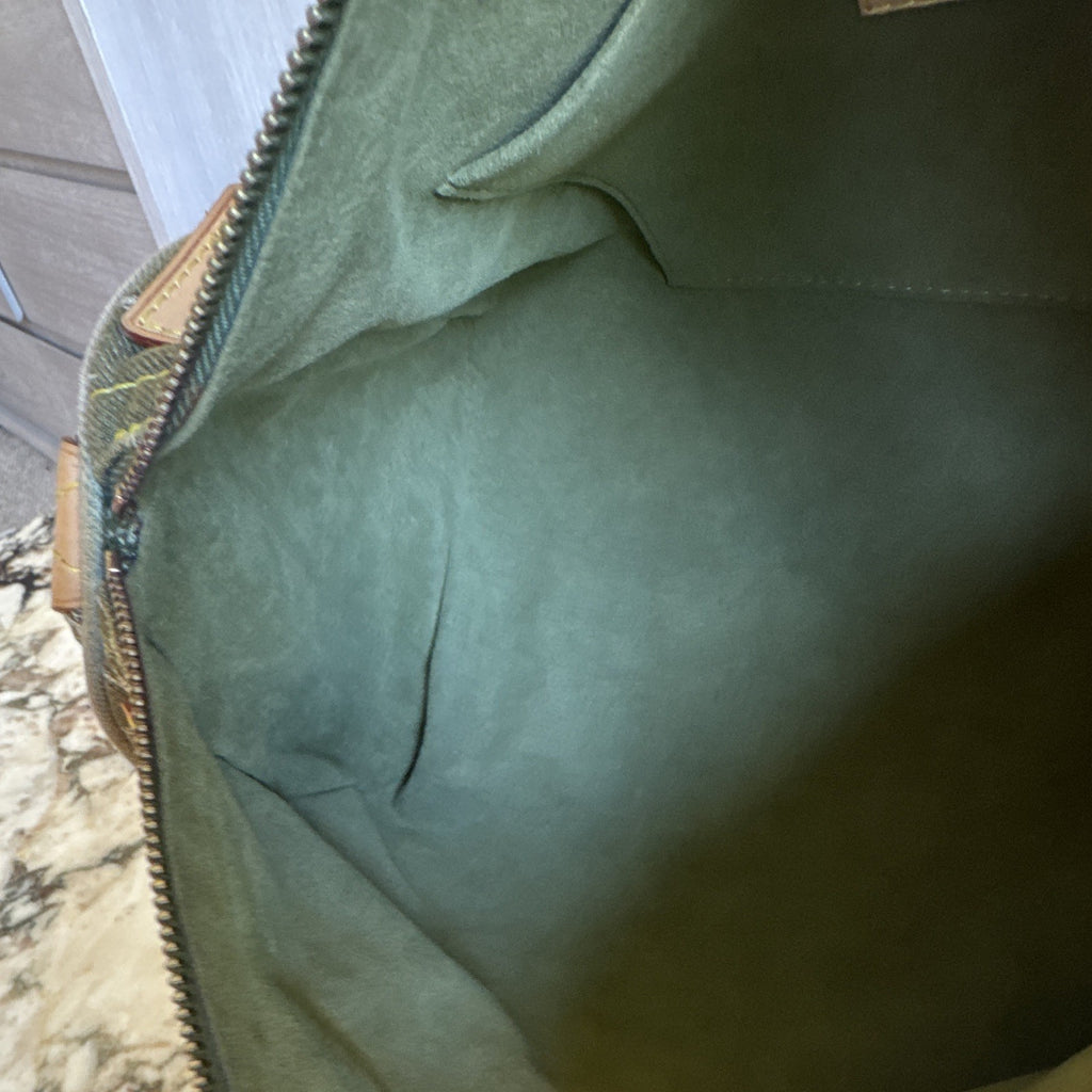 Green Louis Vuitton Denim Speedy