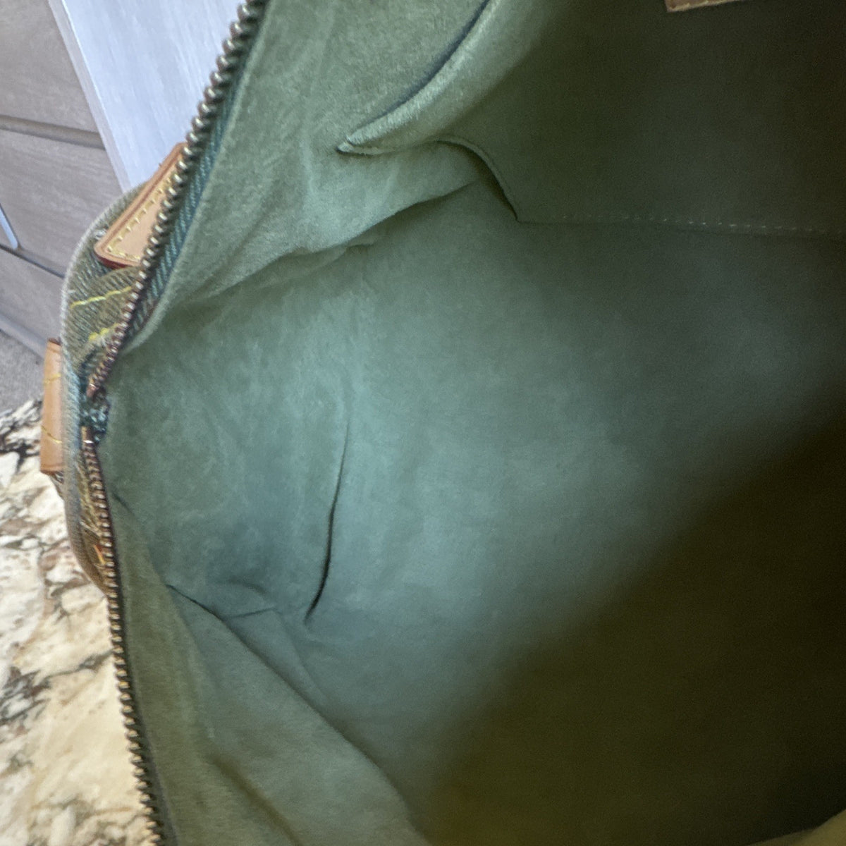 Green Louis Vuitton Denim Speedy