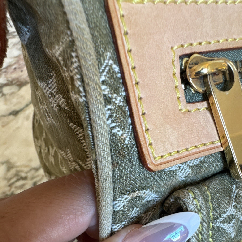 Green Louis Vuitton Denim Speedy