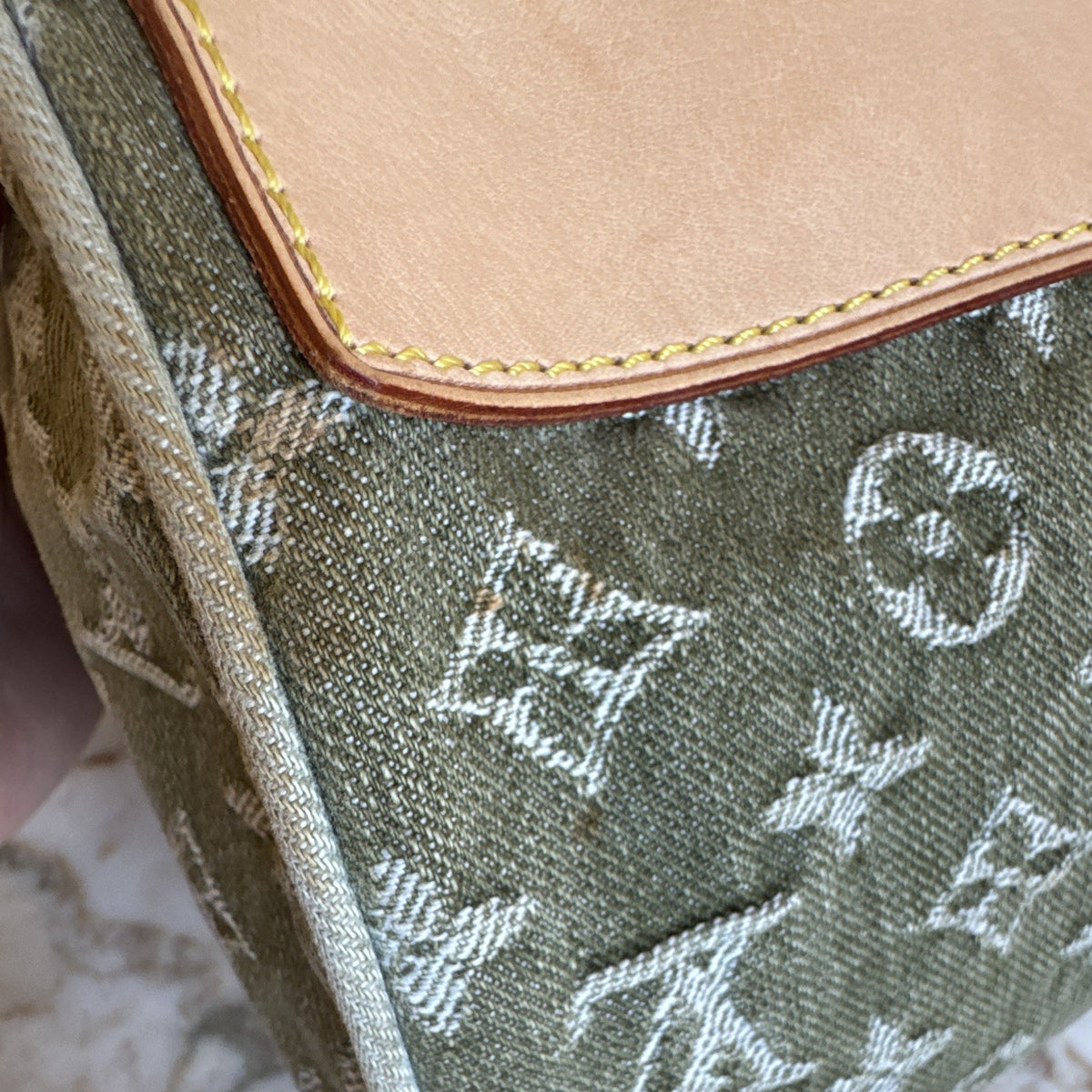 Green Louis Vuitton Denim Speedy