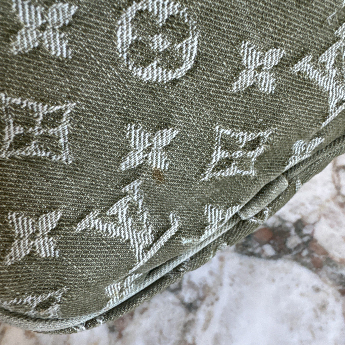 Green Louis Vuitton Denim Speedy