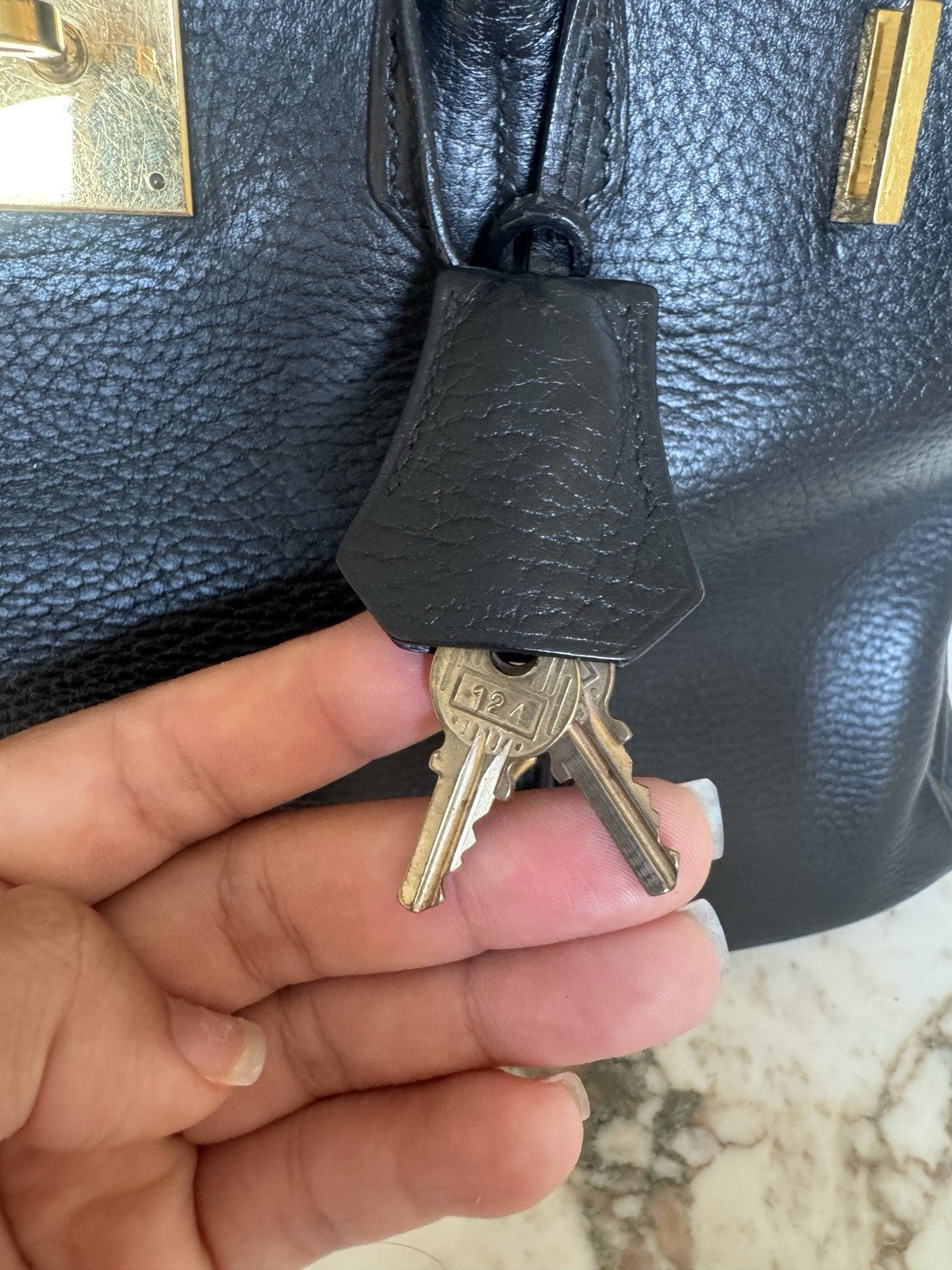 Hermes Birkin 35 Black Ardennes With Gold Hardware