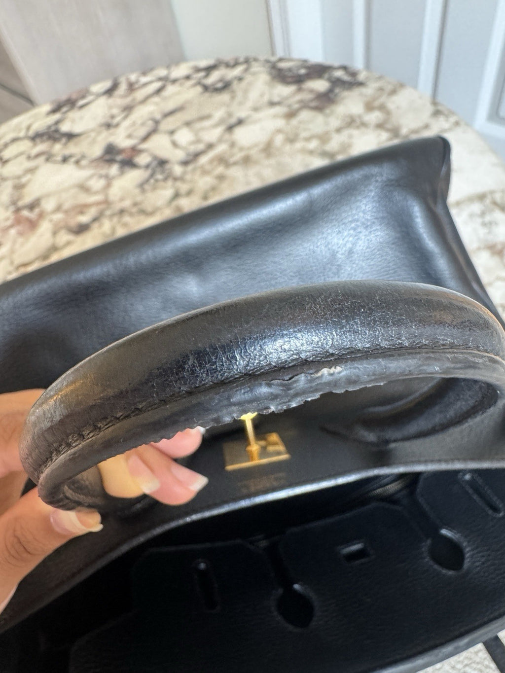 Hermes Birkin 35 Black Ardennes With Gold Hardware