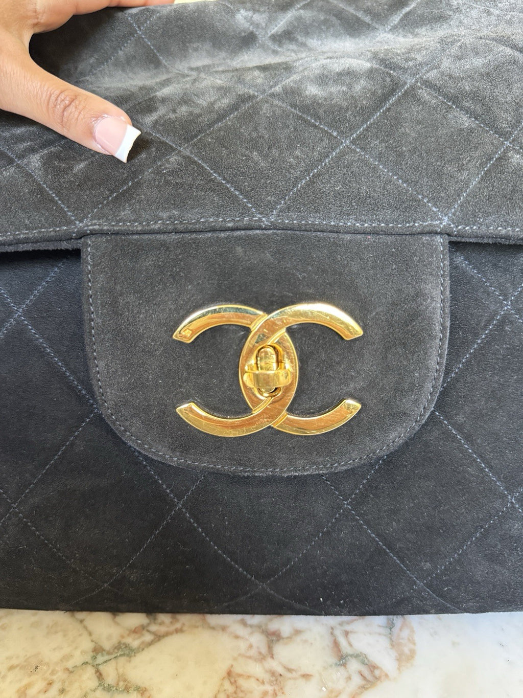 Chanel Suede XXL Travel Flap