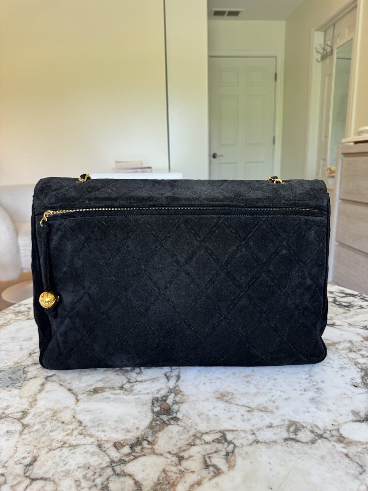 Chanel Suede XXL Travel Flap