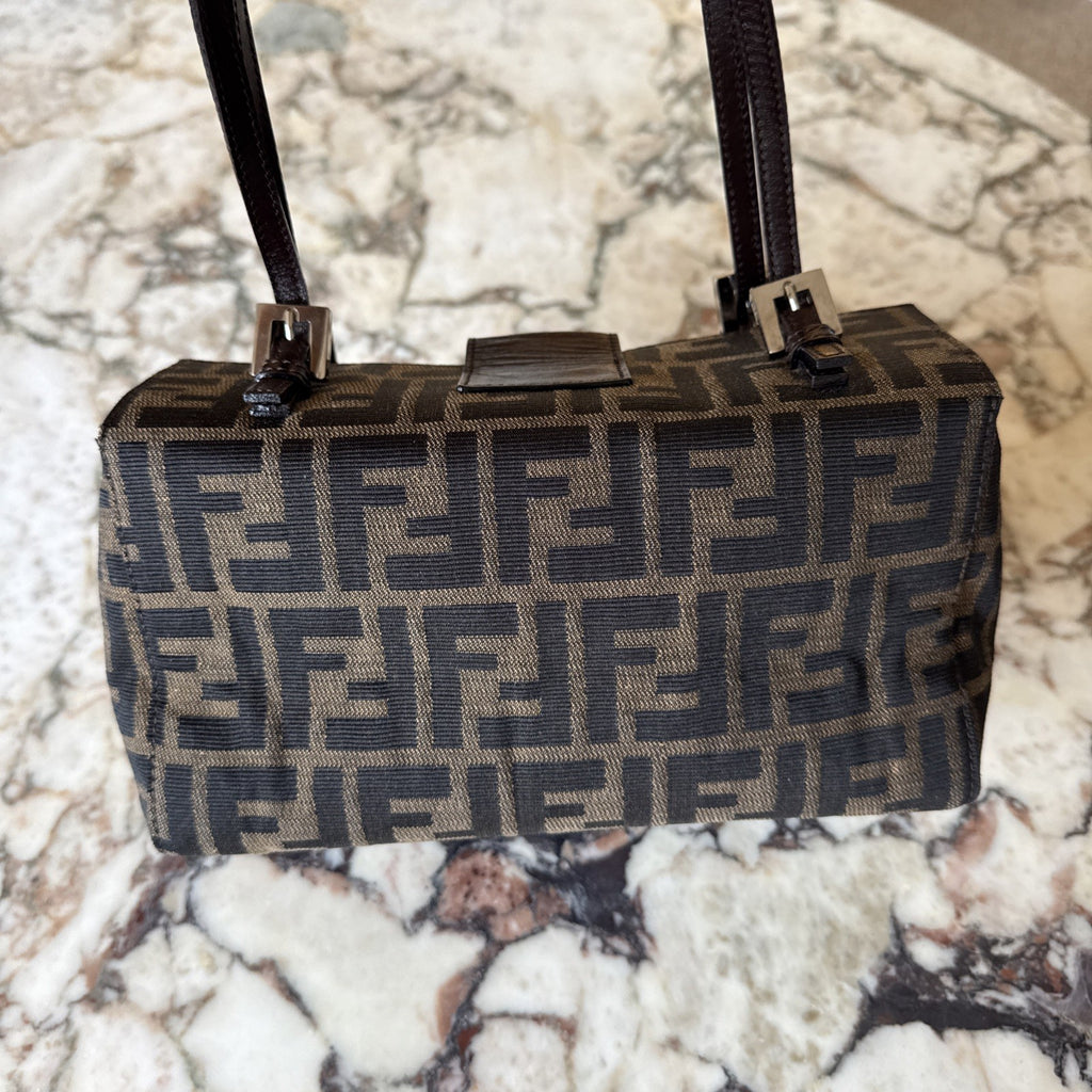 Fendi Zucca Bento Box Baguette Bag
