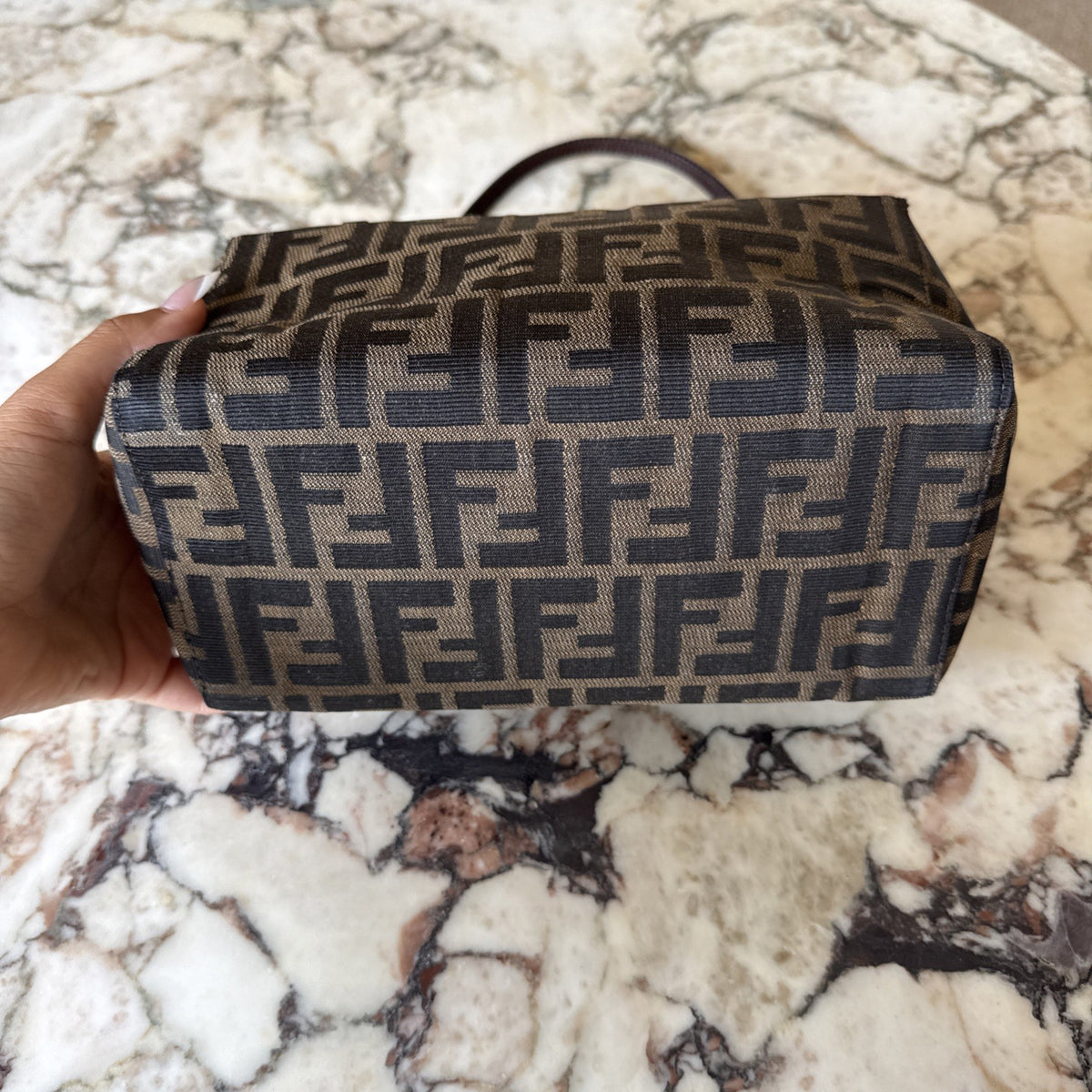 Fendi Zucca Bento Box Baguette Bag