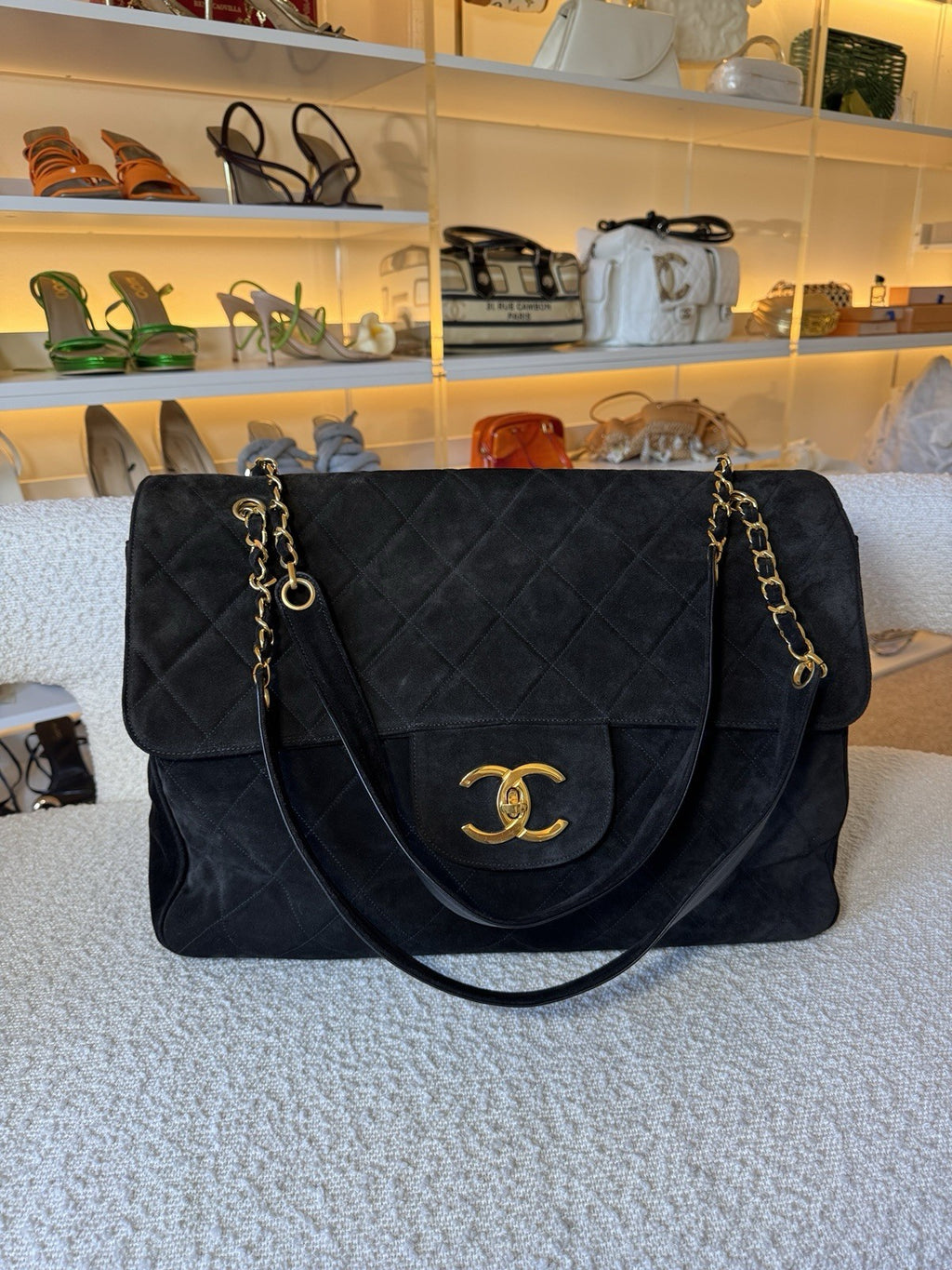 Chanel Suede XXL Travel Flap