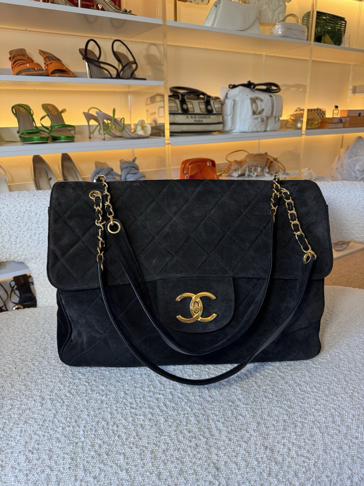 Chanel Suede XXL Travel Flap
