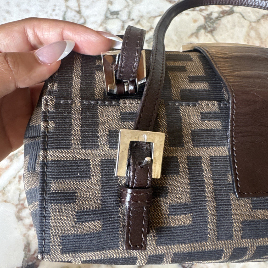 Fendi Zucca Bento Box Baguette Bag
