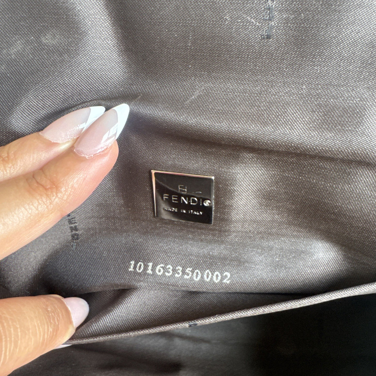 Fendi Zucca Bento Box Baguette Bag