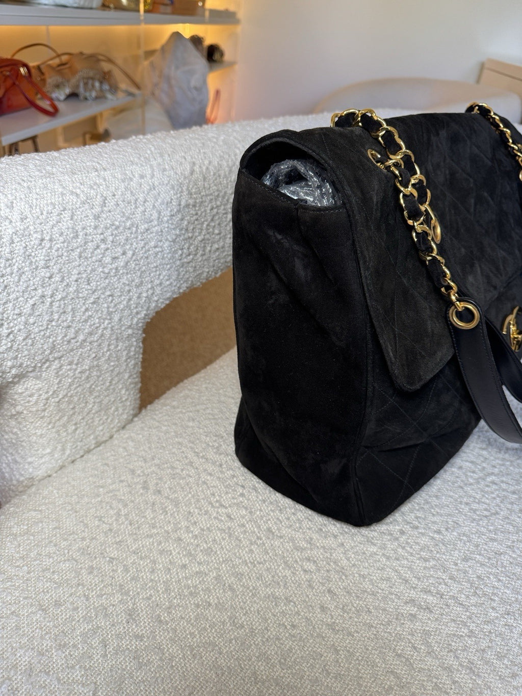 Chanel Suede XXL Travel Flap