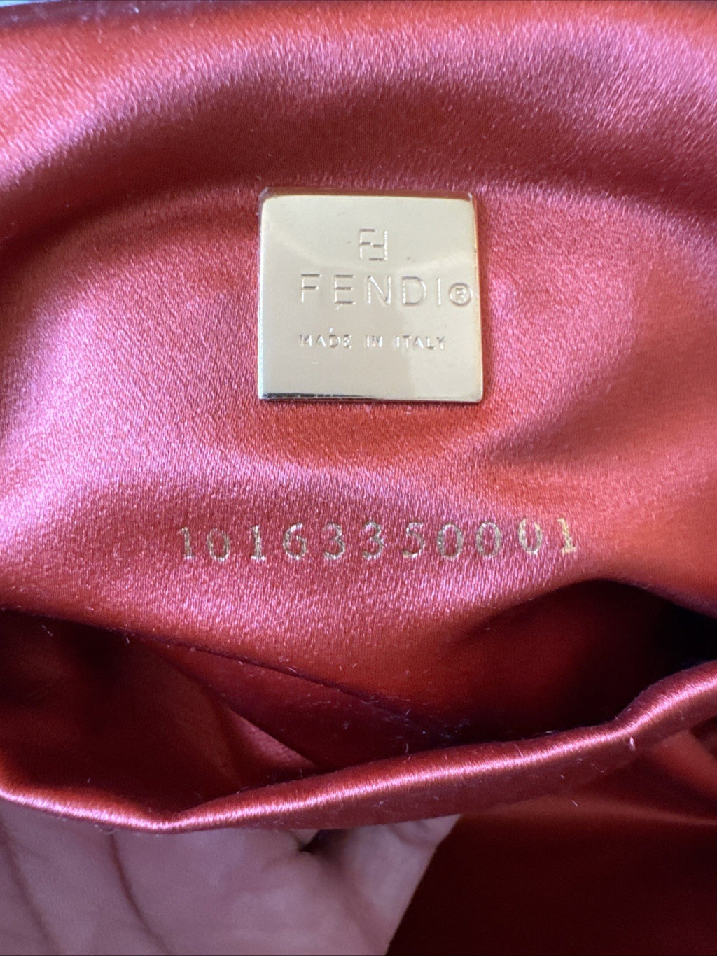 Fendi Gold Baguette Bento Box Bag