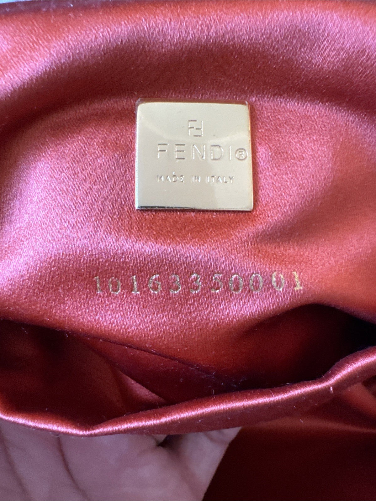 Fendi Gold Baguette Bento Box Bag