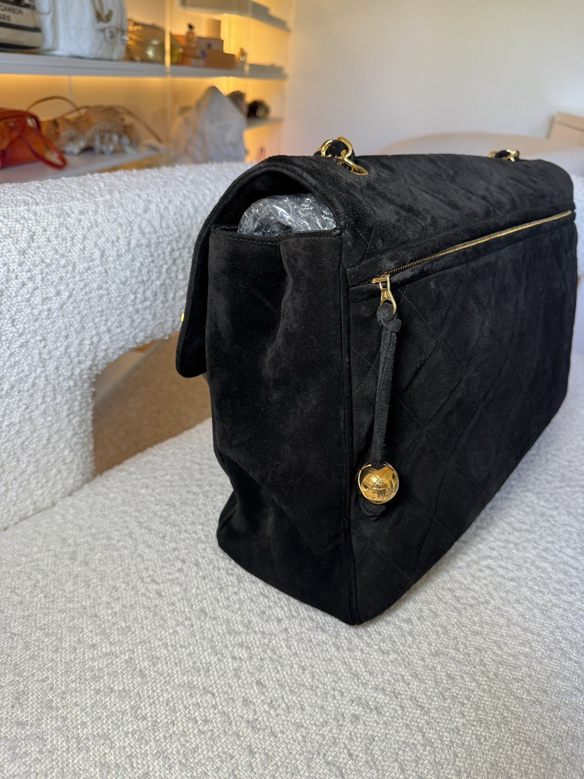 Chanel Suede XXL Travel Flap