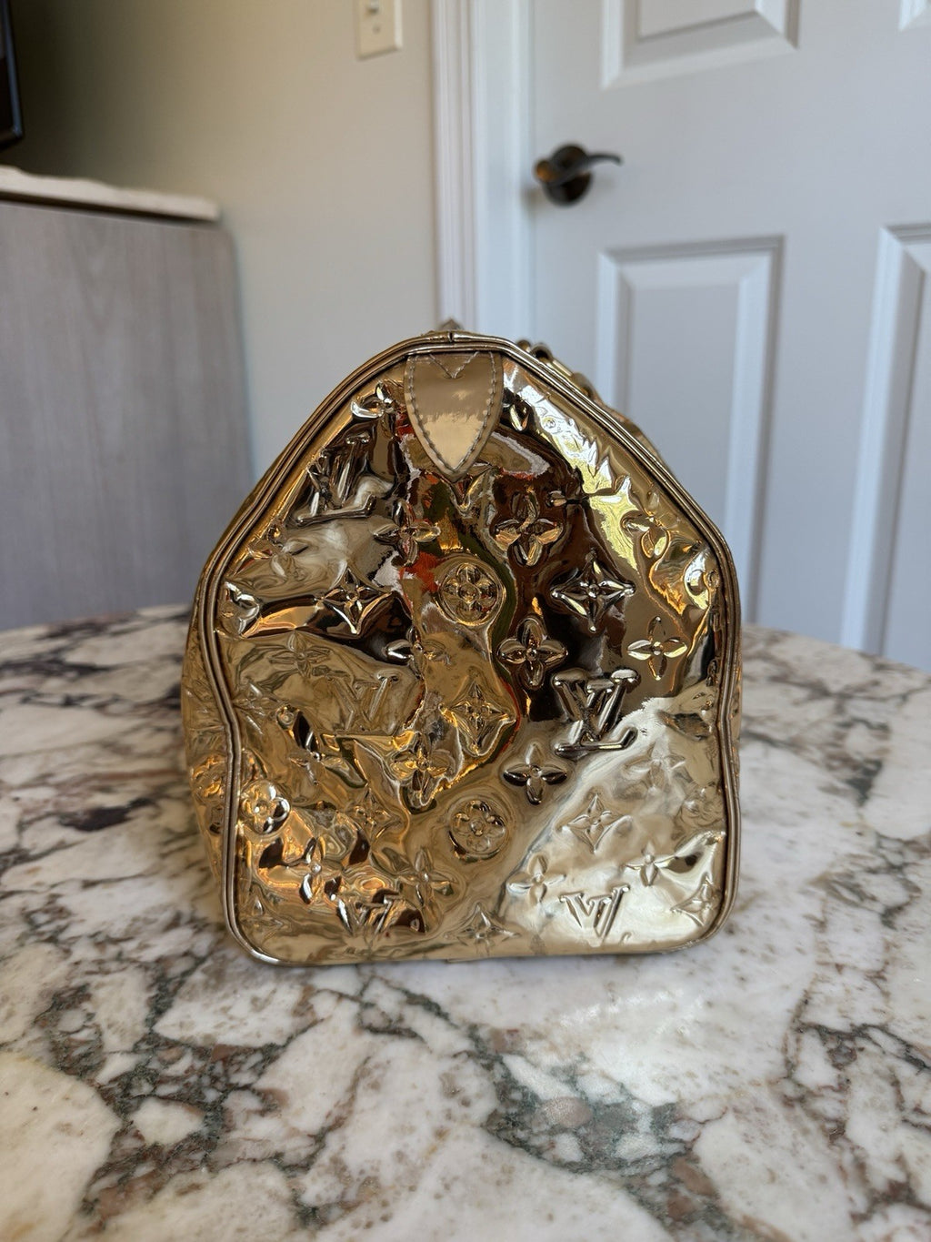 Louis Vuitton Gold Mirror Speedy